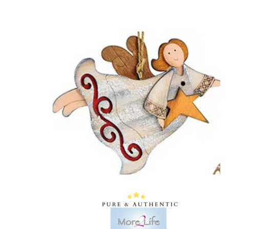 Flying Christmas Angel with Star