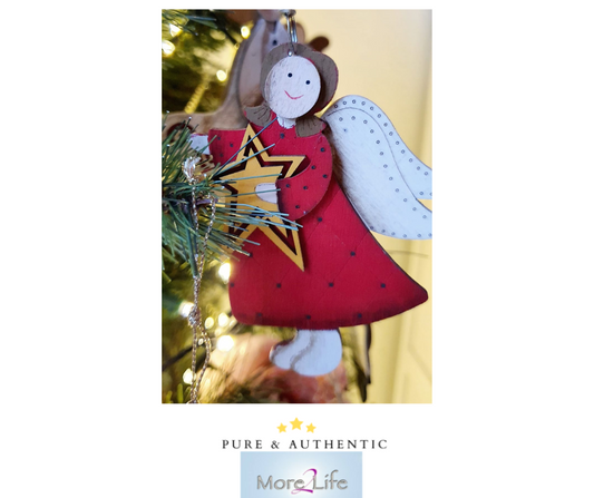 Angel red with Christmas star