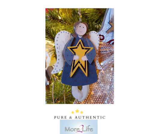 Christmas angel with star