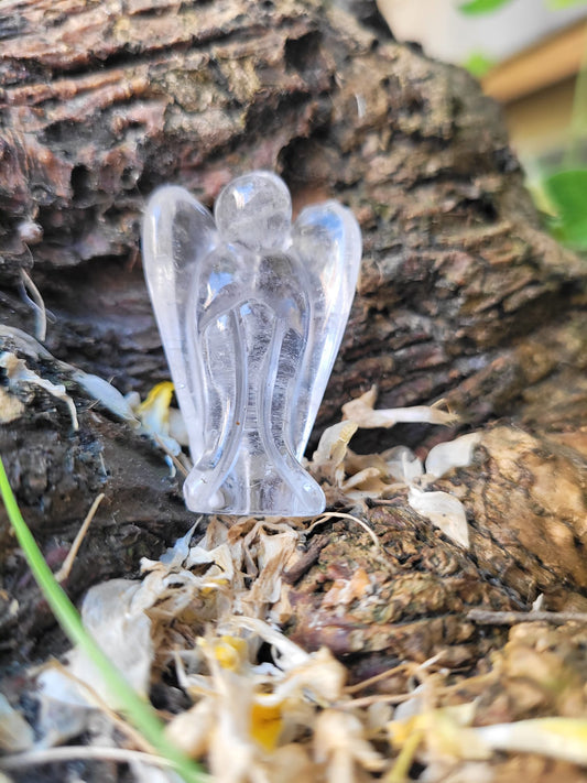 Angel with coding: Being Pure - Rhinestone 35mm