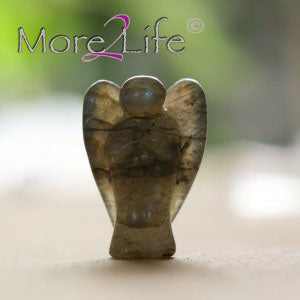 Angel with coding: Protection. Labradorite 35mm (Kopie)