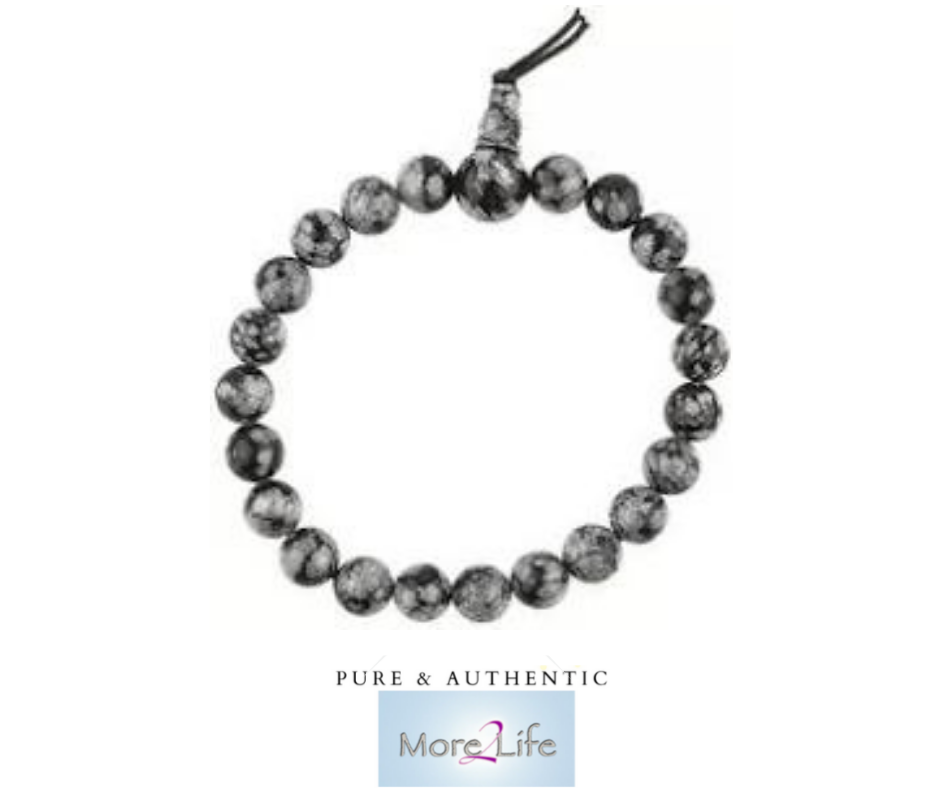 Snowflake obsidian bracelet for body and mind