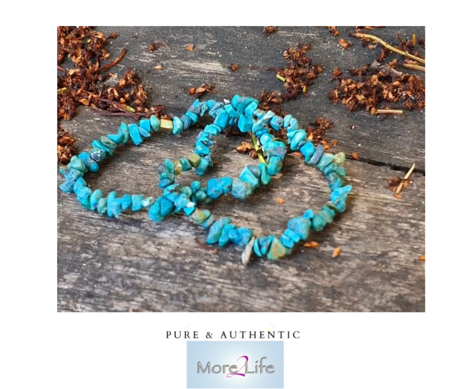 Turquoise nature split bracelet - For luck and prosperity