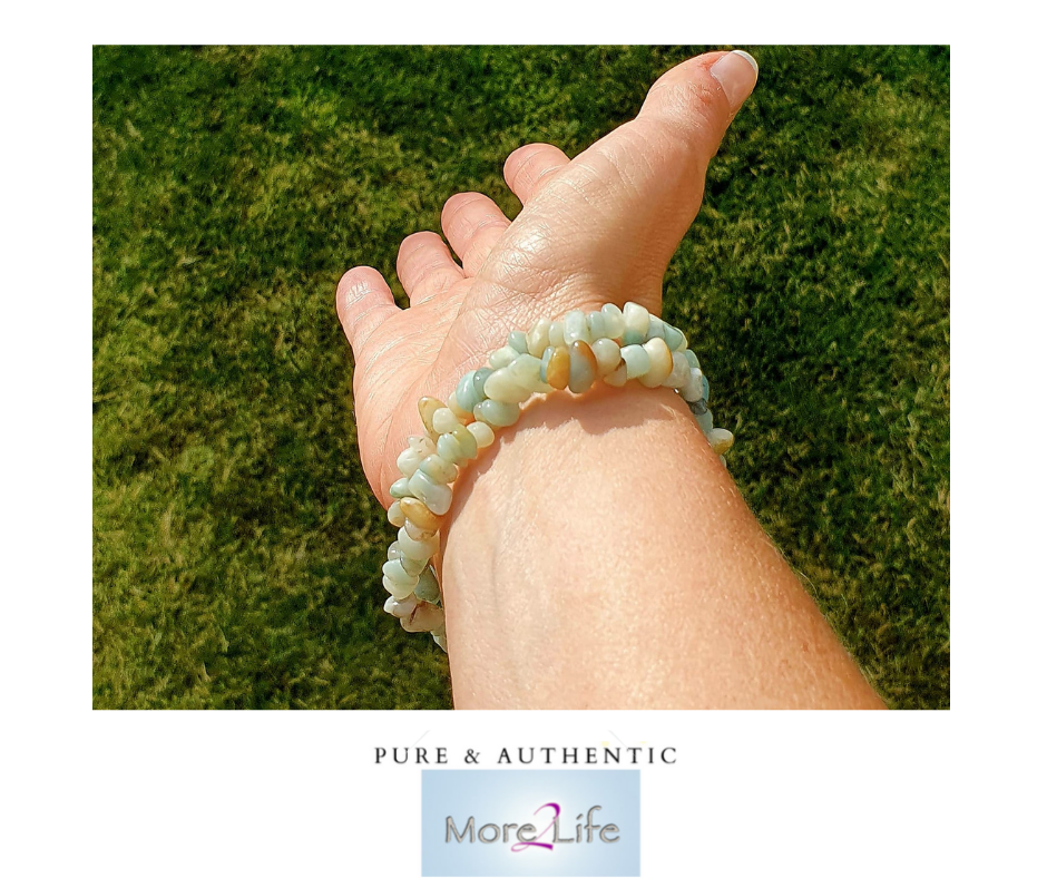 Amazoniet splitarmband - Sterke heler en beschermer!