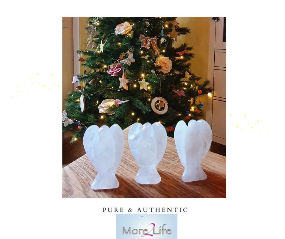 Bergkristal staande engel 50 mm